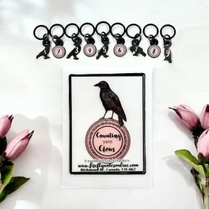 Counting (yarn) Crows prjónamerki