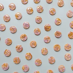 Grapefruit Punch Button Set - 17 mm