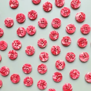 Barbiecore Button Set - Fleiri stærðir