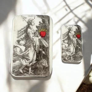 Venus & the Flaming Heart Notions Tin